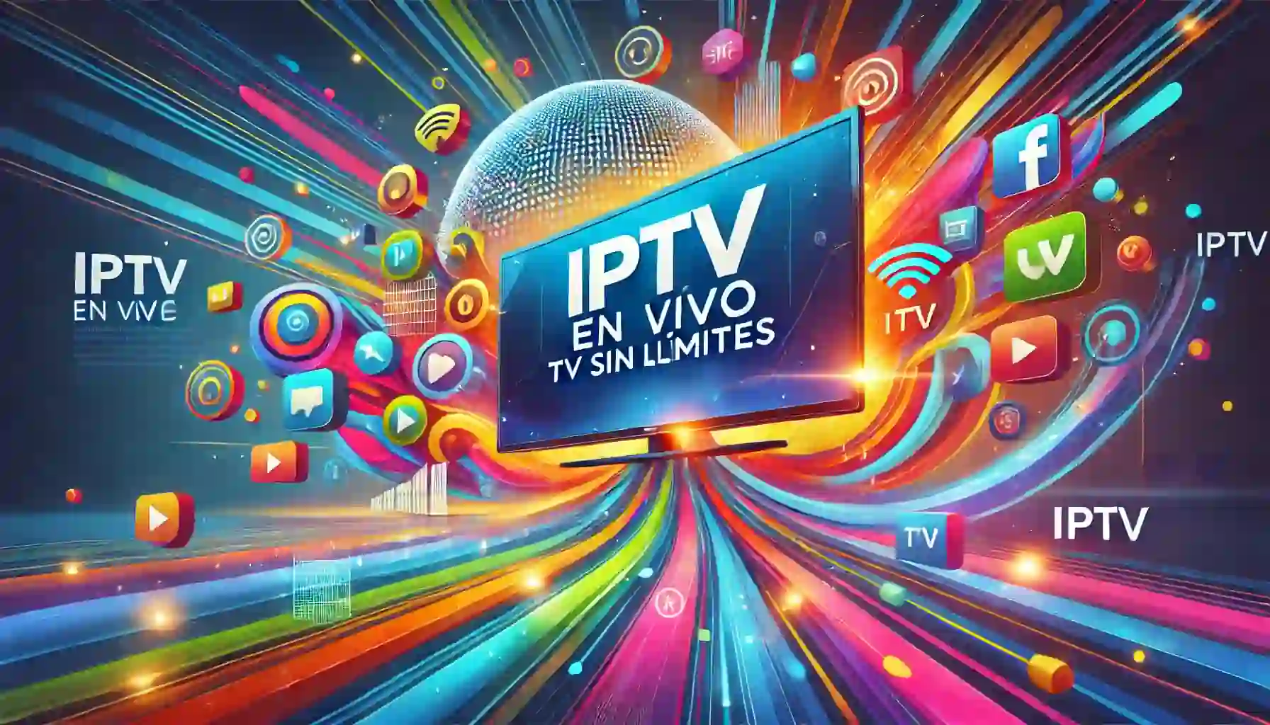 Logo de IPTV en Vivo - Disfruta de televisión sin límites en vivo.